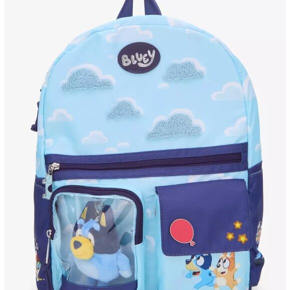 Bluey Scenic Backpack With Bluey Plush — NWT